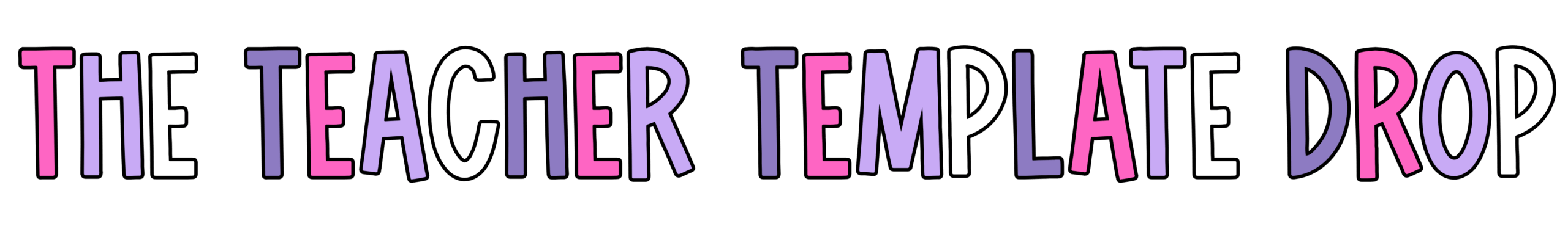 The Teacher Template Drop Website Banner