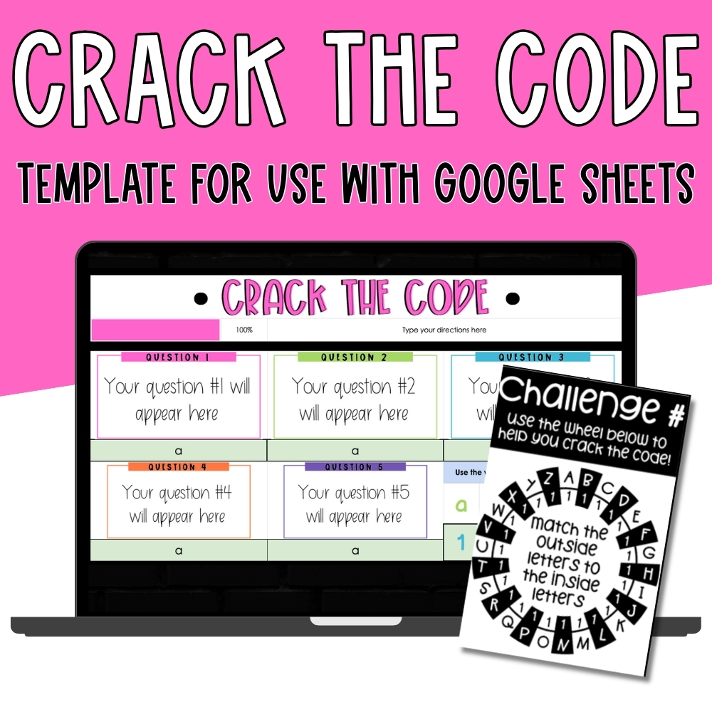 Crack the Code Template for Google Sheets