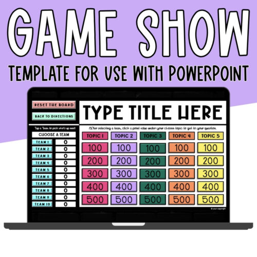 Game Show Style Template for PowerPoint