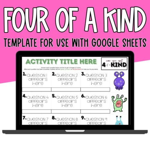 Four of a Kind Template for Google Sheets