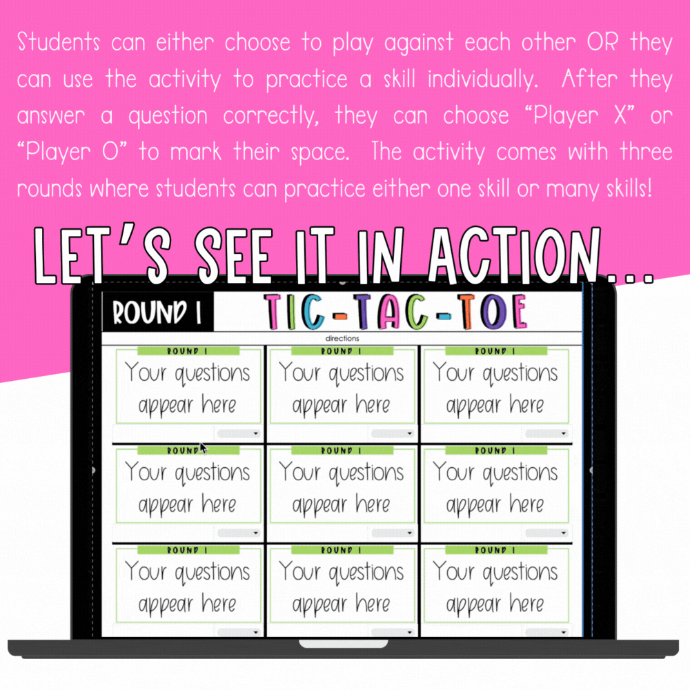 Tic Tac Toe Template for Google Sheets - Image 3
