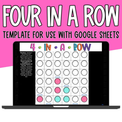 Four in a Row Template for Google Sheets