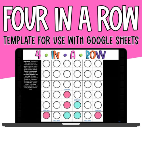 Four in a Row Template for Google Sheets
