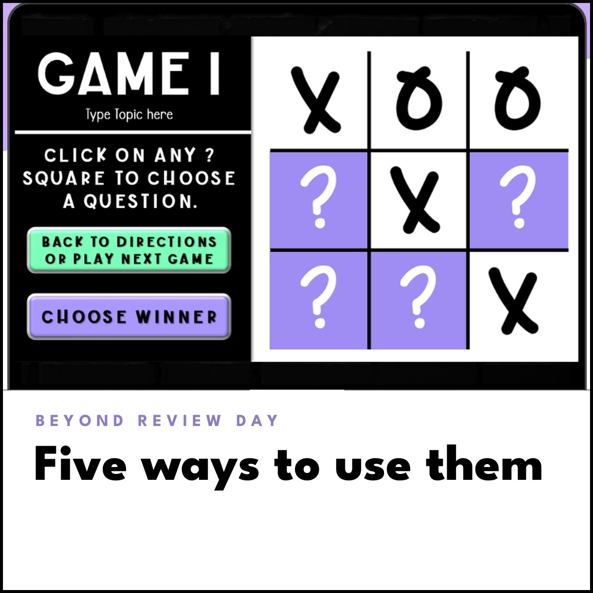 Self-Checking PowerPoint Games for the Classroom - Thriving Teacher Inc.